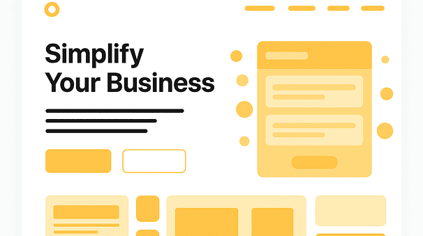 Simplified Boost360 UI design with streamlined layout and CTAs.